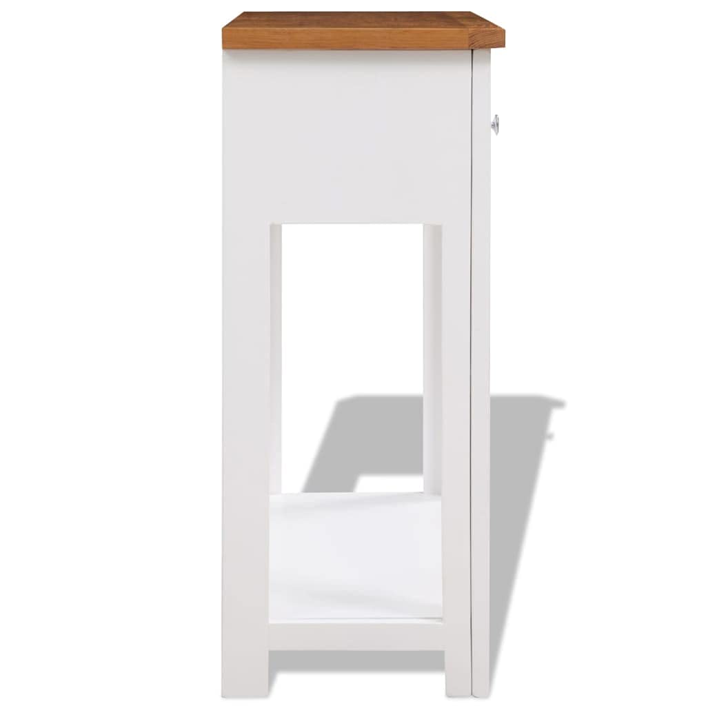 Solid Oak Wood Console Table B859428
