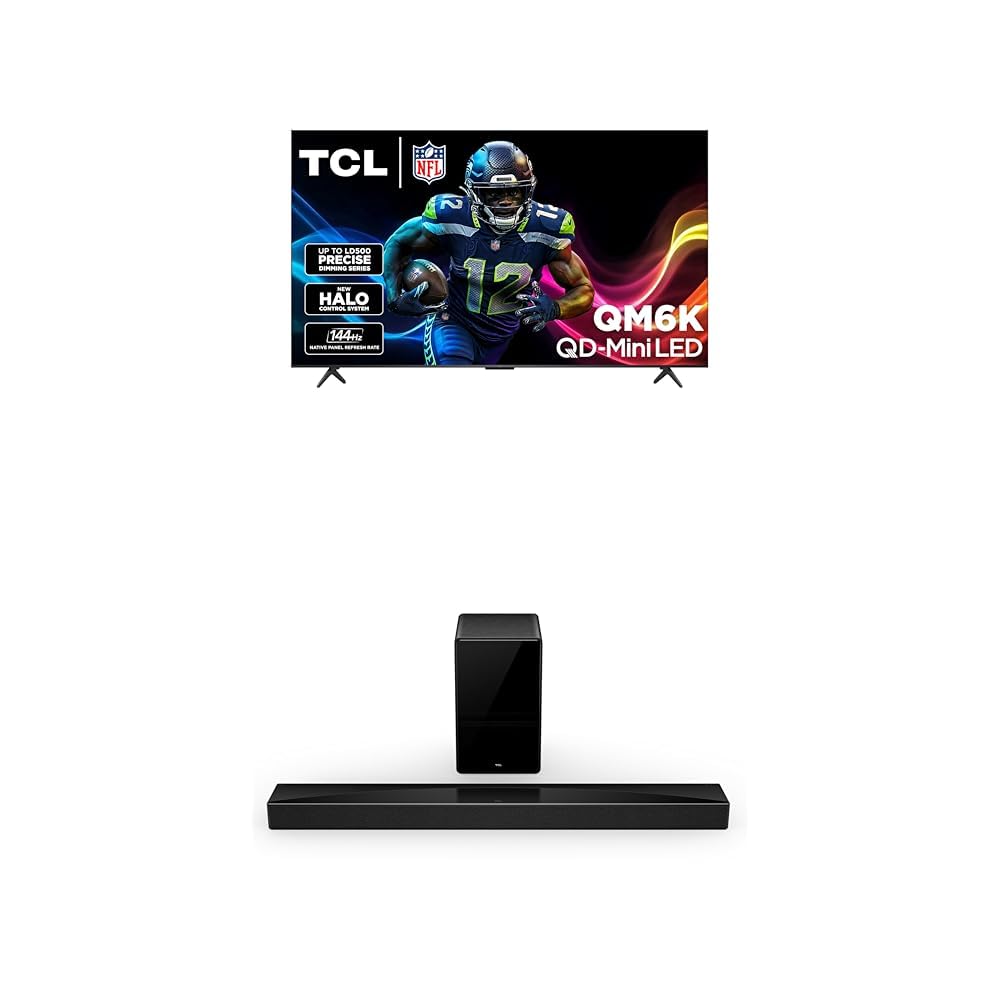 55-Inch QLED 4K Smart TV with 5.1.2 Channel Soundbar J91482