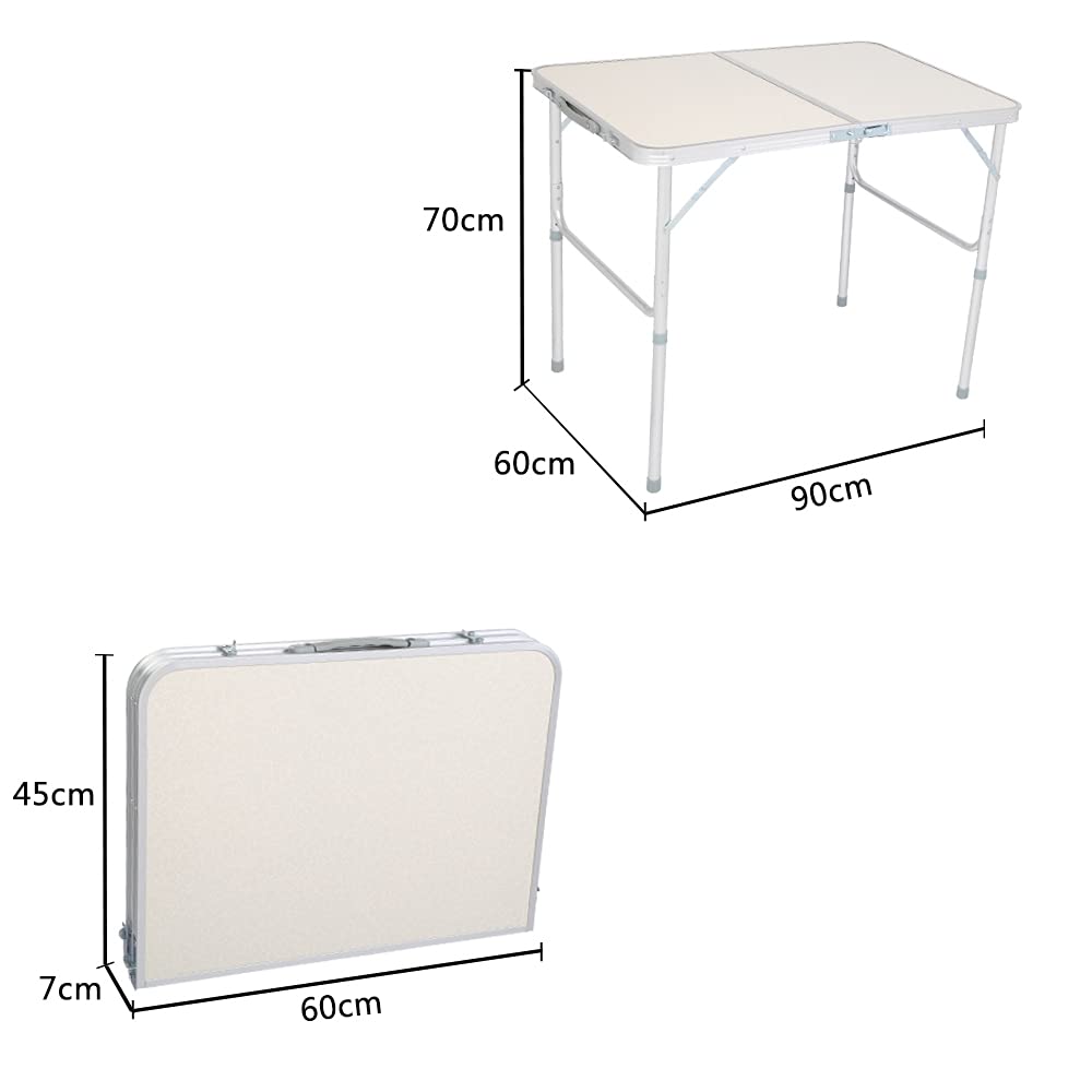 3FT Aluminum Folding Table with Carrying Handle X540