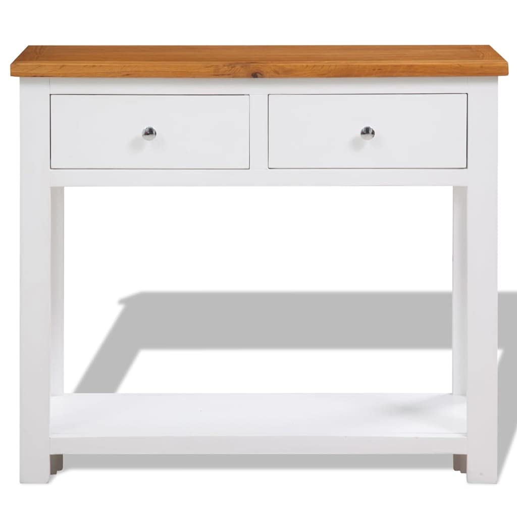 Solid Oak Wood Console Table B859428