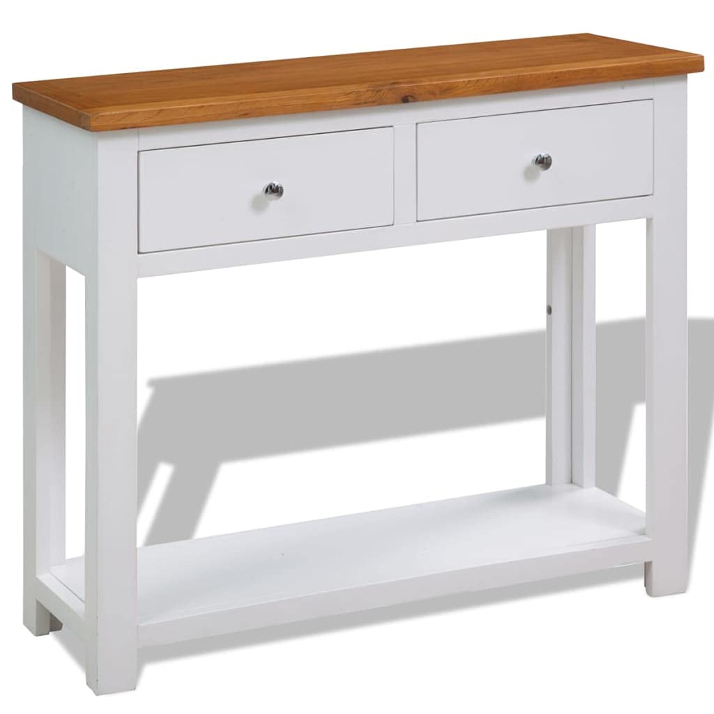 Solid Oak Wood Console Table B859428