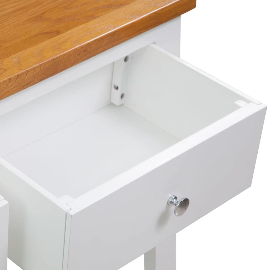 Solid Oak Wood Console Table B859428