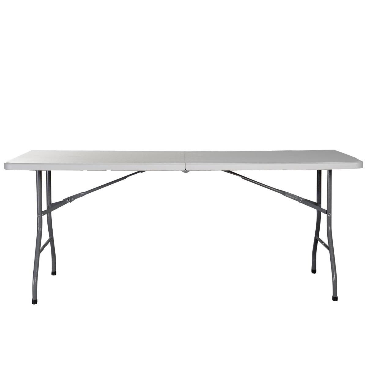 6' Folding Table Portable Plastic Indoor Outdoor White G2461