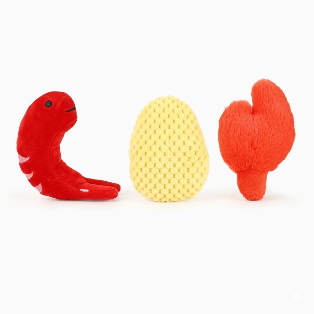 Seafood Boil Dog Toys, Pack of 3 E71523