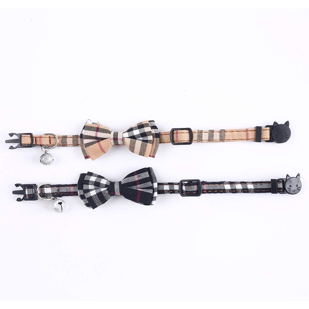 Breakaway Cat Collar with Bow Bell 2 Pack Z352