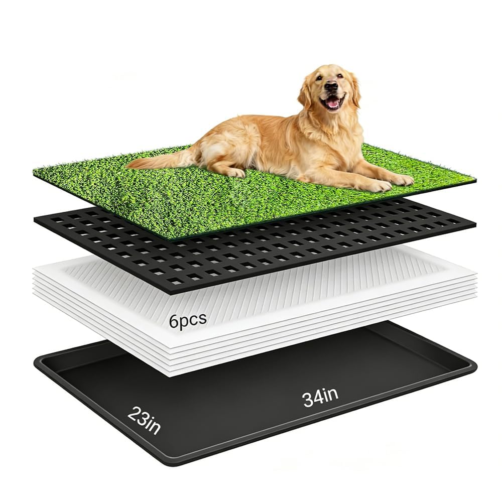 Dog Grass Pee Pad with Tray 34 x 23 Inches W710