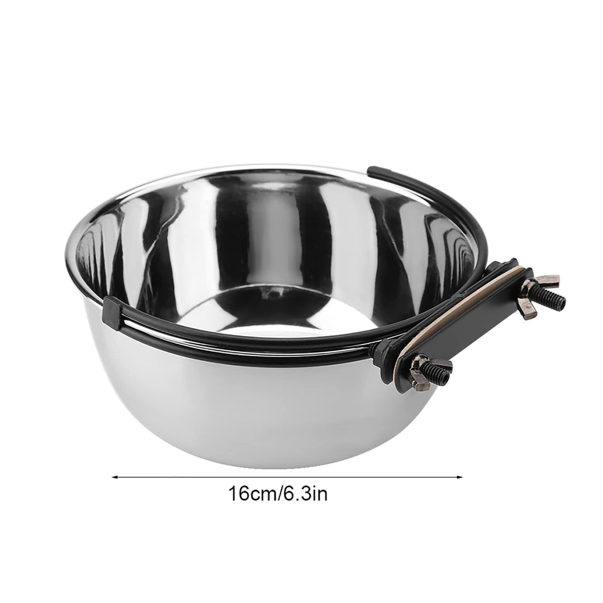 Stainless Steel Hanging Food Water Bowl Feeder J987