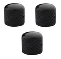 Black Metal Dome Control Knob 3Pcs E9049