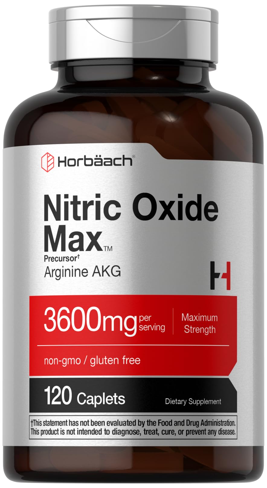 Nitric Oxide 3600mg 120 Caplets U15196