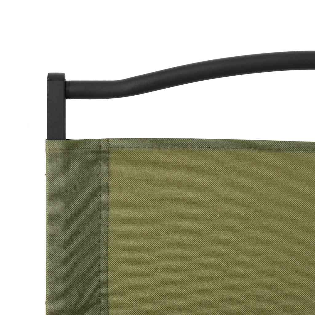 Green Oxford Fabric Folding Camping Chairs 2 Pack Z358