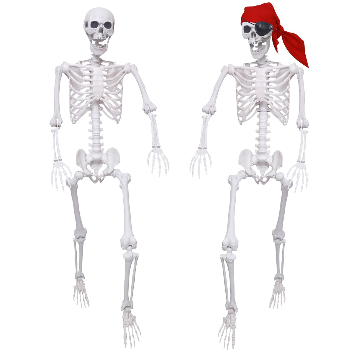 5.4Ft Posable Life Size Skeletons with Movable Joints S526011
