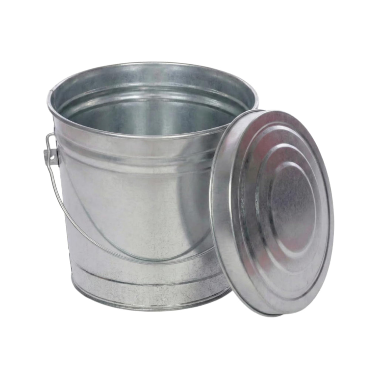 6 Gallon Galvanized Steel Locking Lid Storage Can U1400