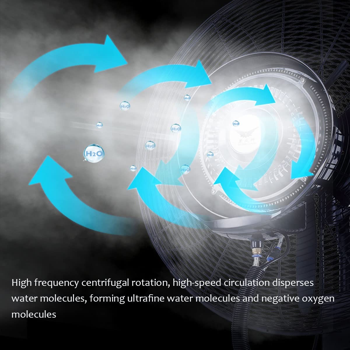 20 Inch High Velocity Metal Floor Fan with 3 Speed Settings S4822