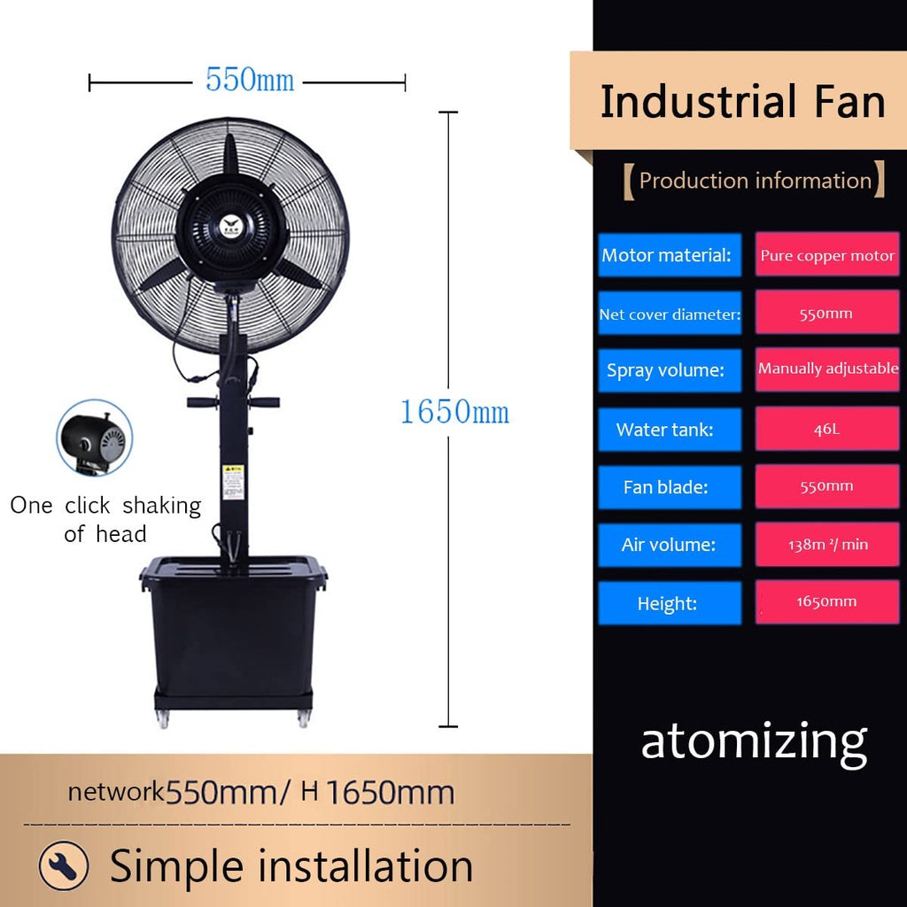 20 Inch High Velocity Metal Floor Fan with 3 Speed Settings S4822