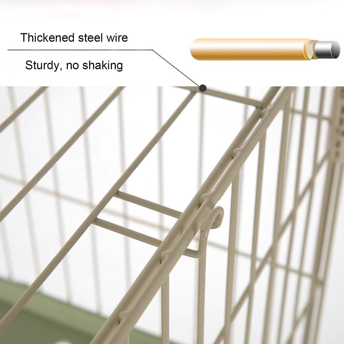 Foldable 4 Tier Detachable Cat Cage with Hammock N75856
