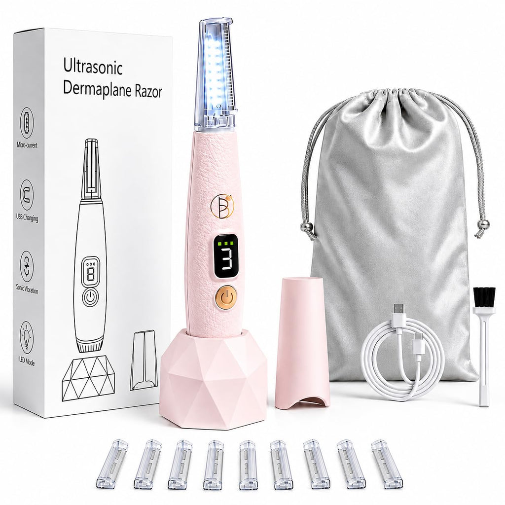 Rechargeable Sonic Dermaplane Razor with 10 Refills S744175