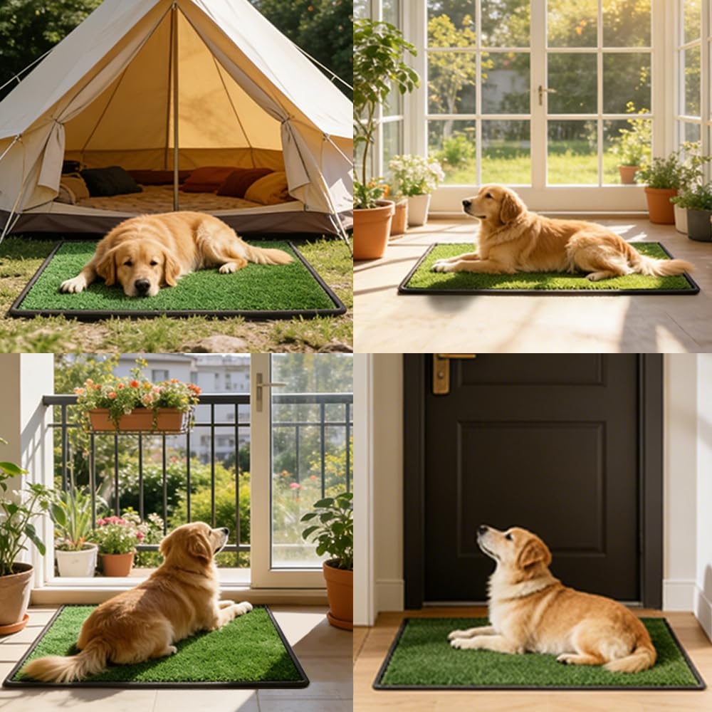 Dog Grass Pee Pad with Tray 34 x 23 Inches W710