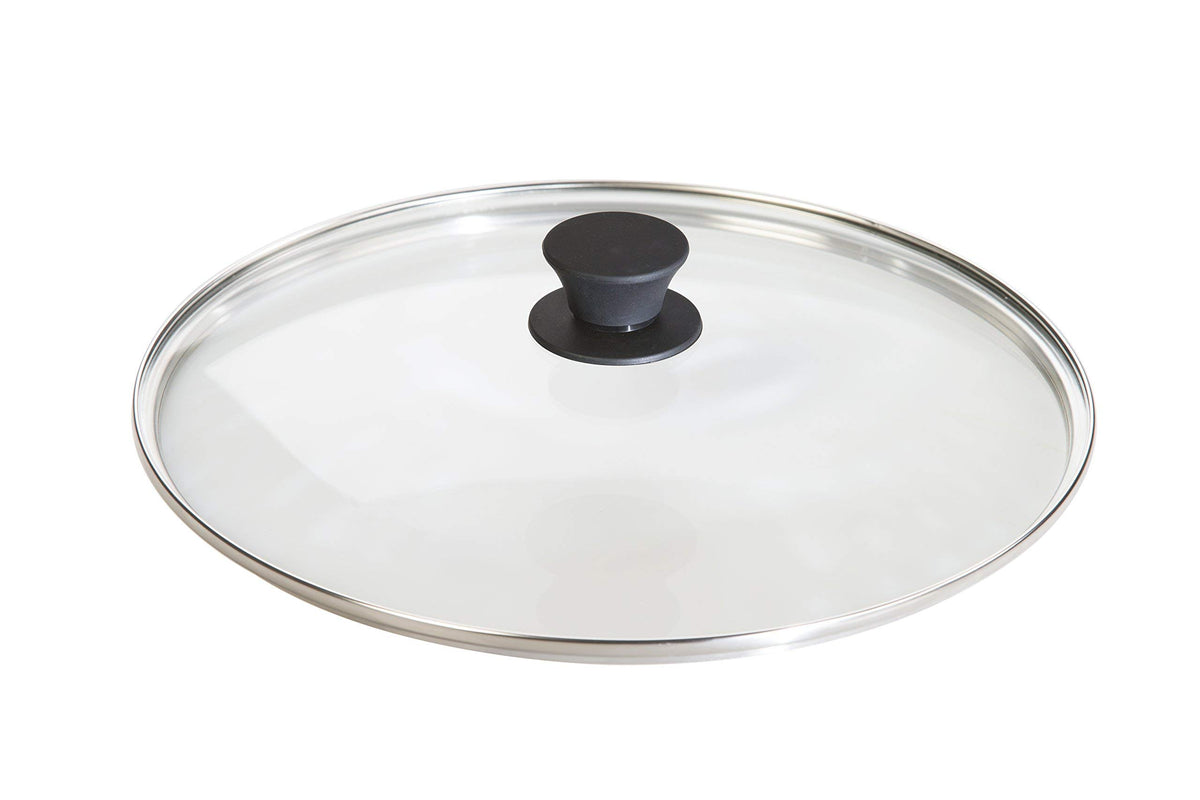 Round Tempered Glass Lid with Silicone Knob, 12 Inches O37716