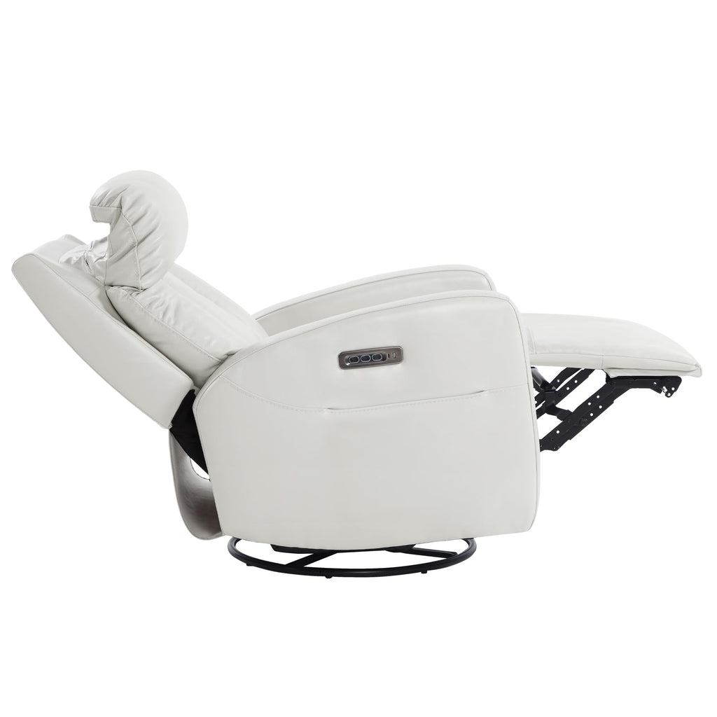 Genuine Leather Power Recliner Chair T68756