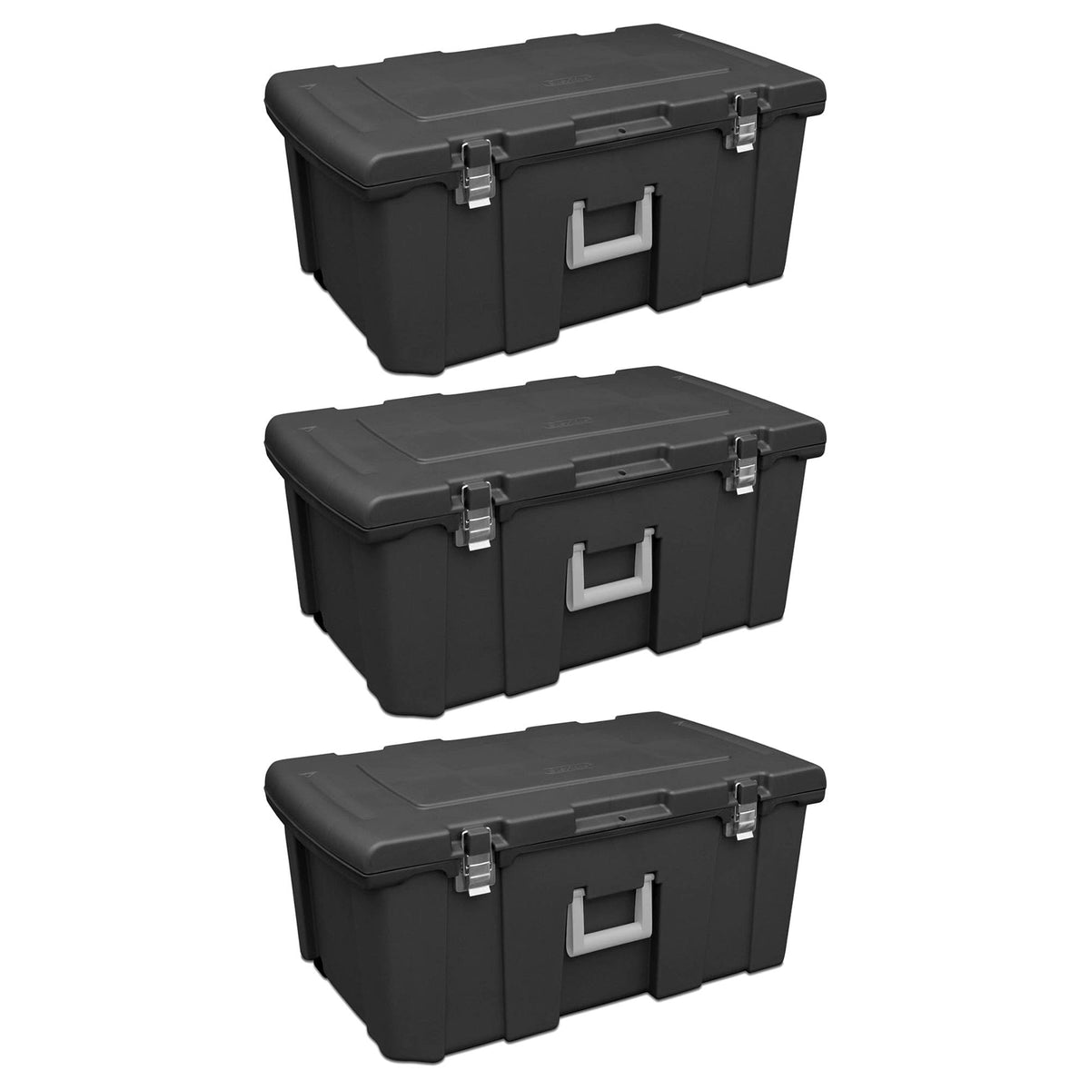 Wheeled Utility Storage Container with Lids, 6-Pack B7686