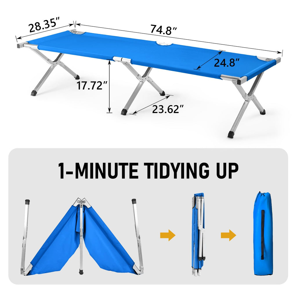 Folding Camping Cot with Carrying Bag H2721