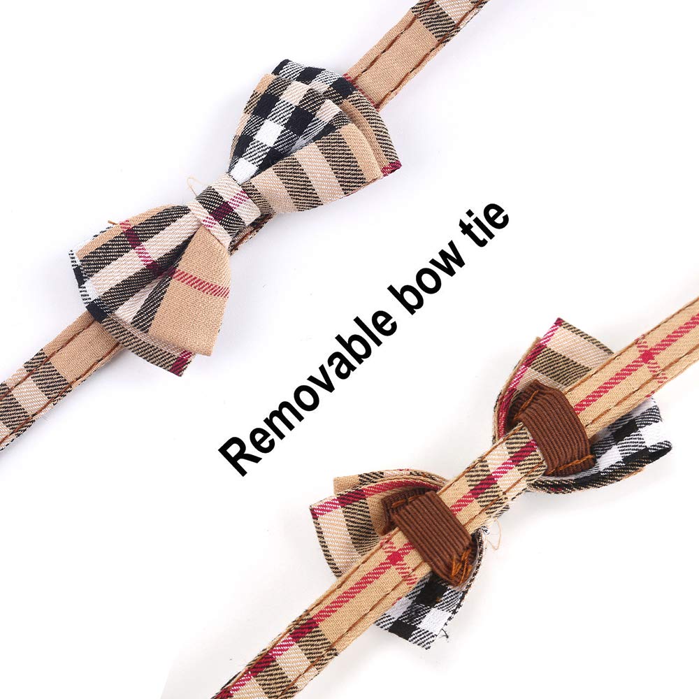 Breakaway Cat Collar with Bow Bell 2 Pack Z352