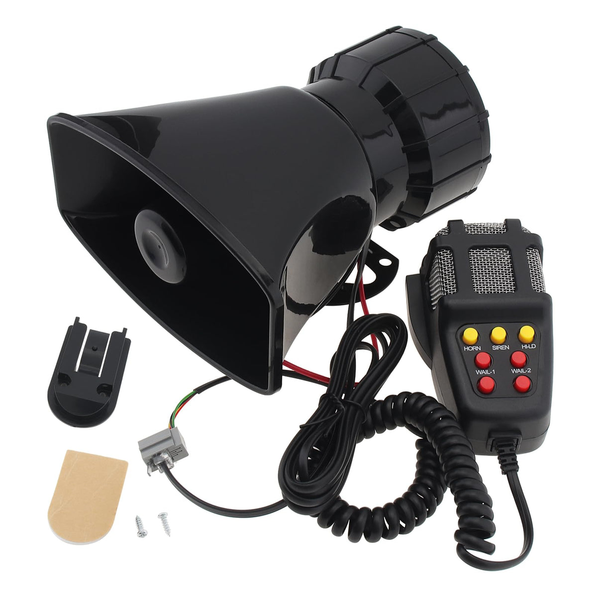 Car Siren Vehicle Horn with Mic PA Speaker System DC 12V L881403