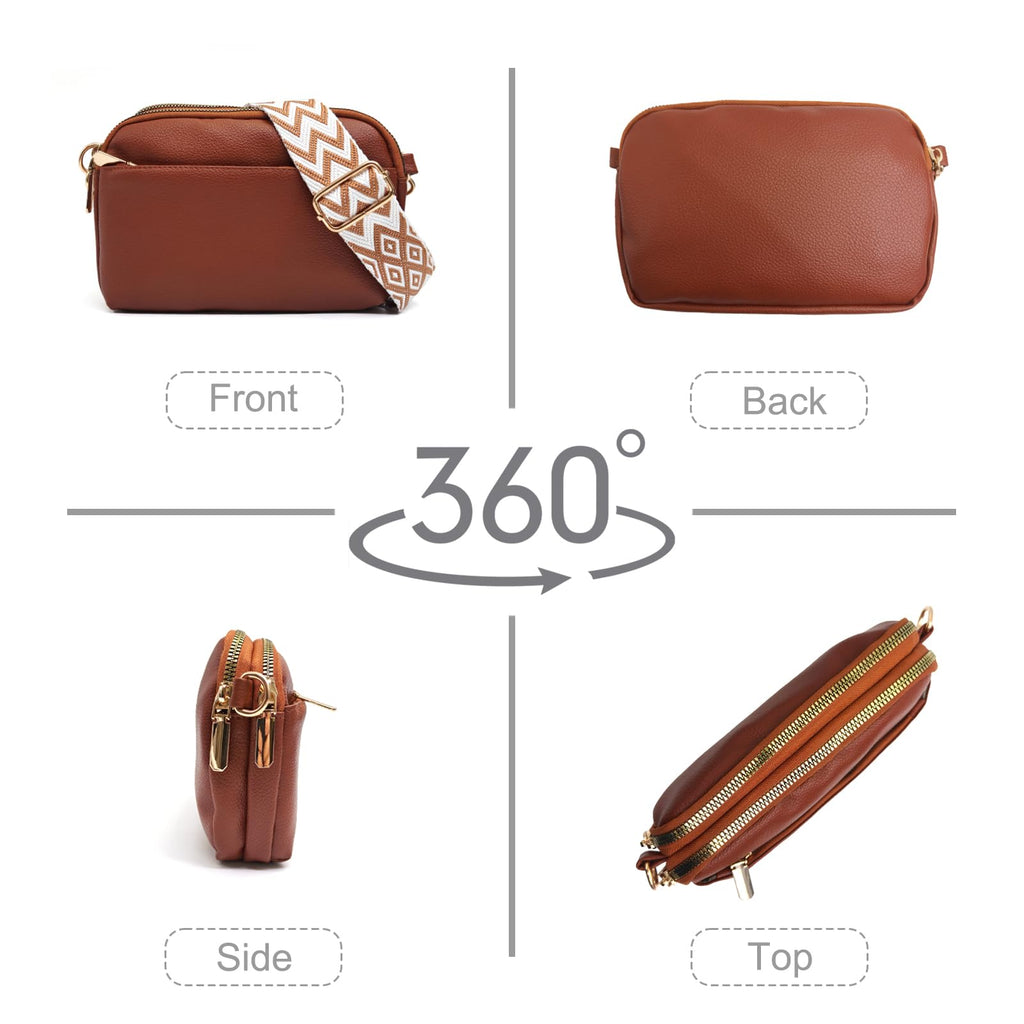 Mini Crossbody Bag Vegan Leather Sling Purse B53902