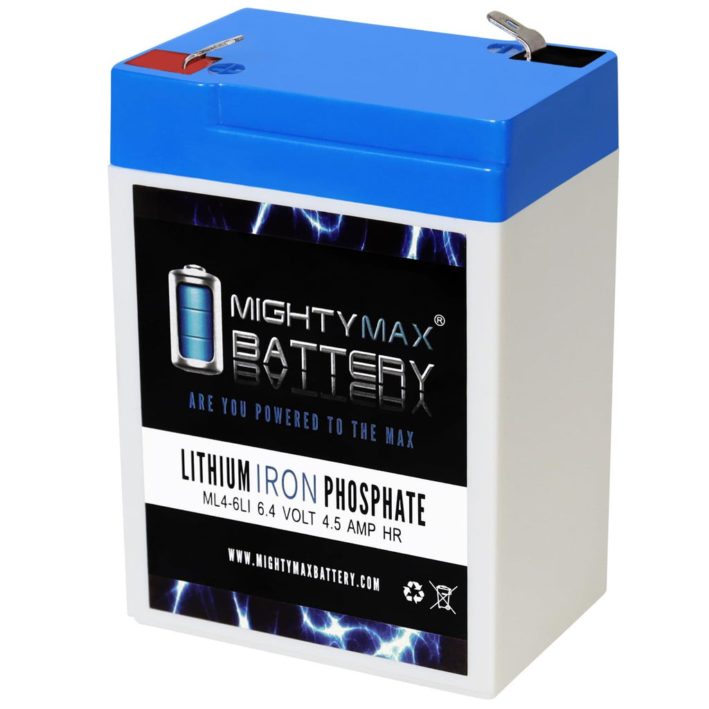 6 Volt 4.5 AH LiFePO4 Rechargeable Battery U4263