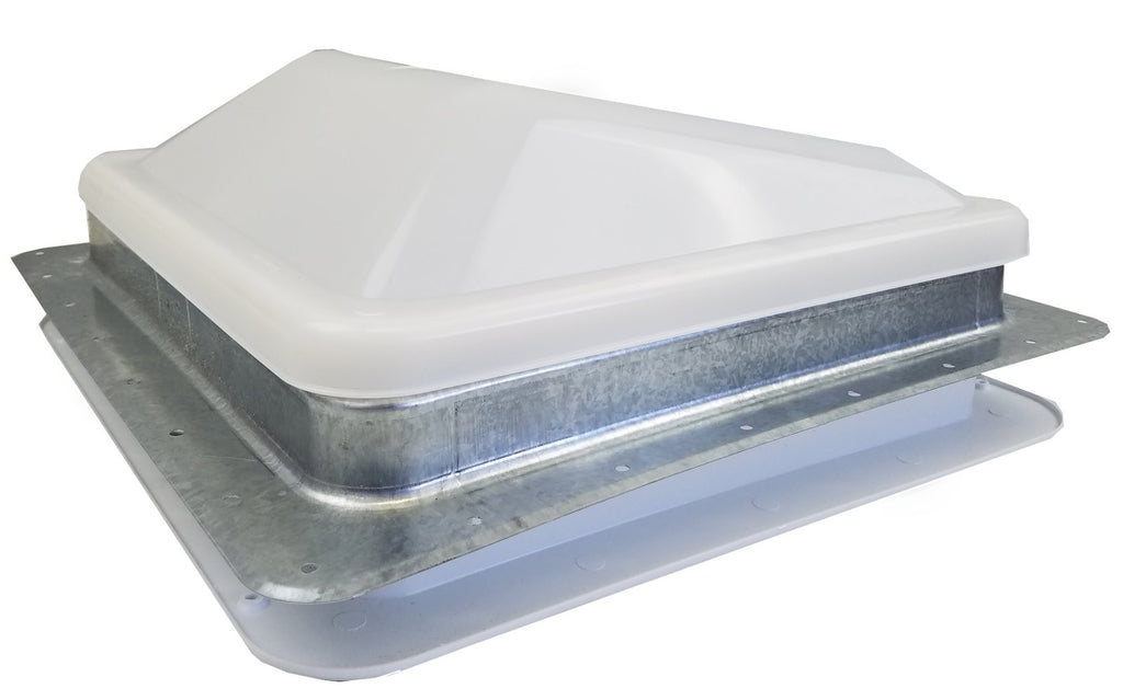 White RV Roof Vent with 12 Volt Fan A486457