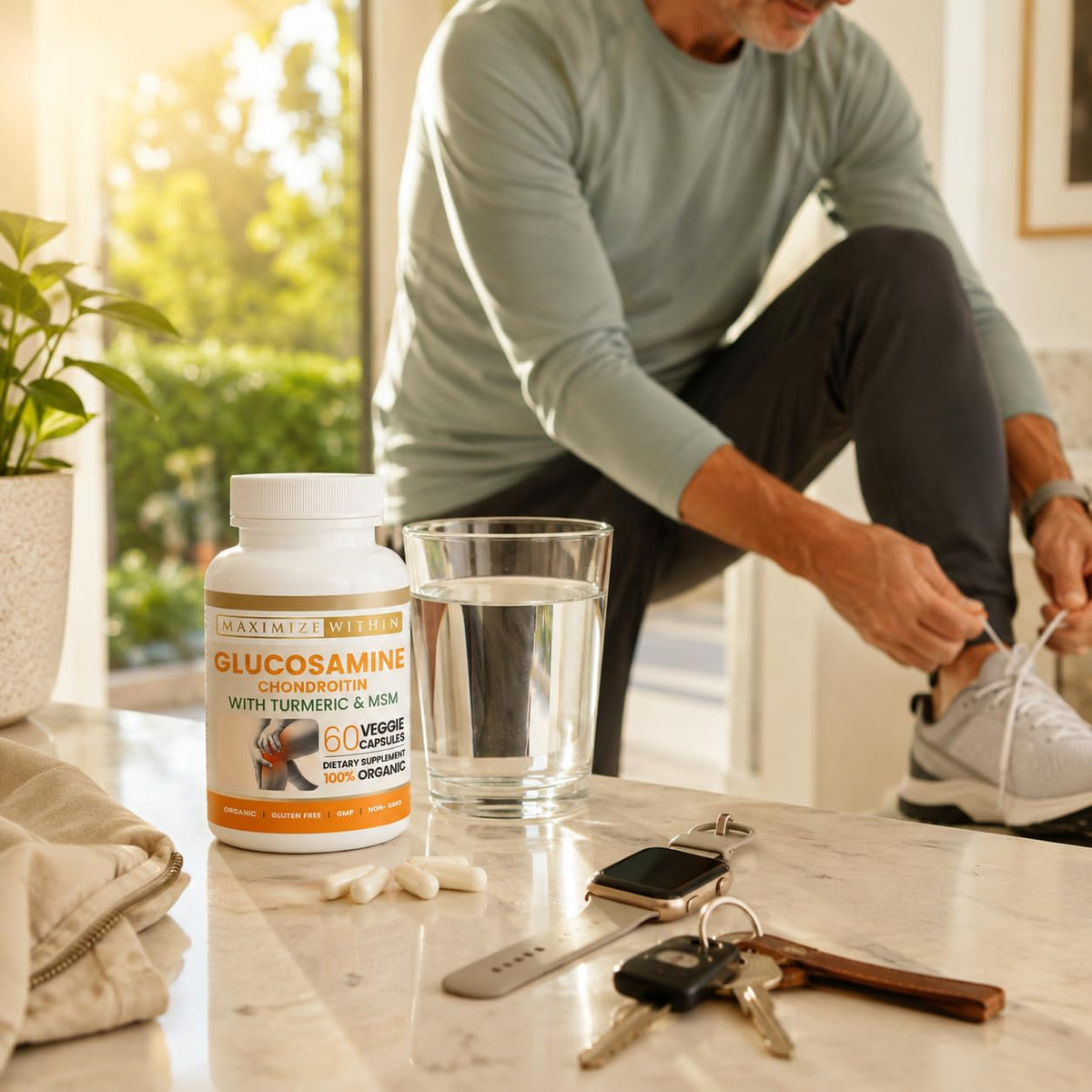 Glucosamine Chondroitin Turmeric MSM 60 Veggie Capsules P761