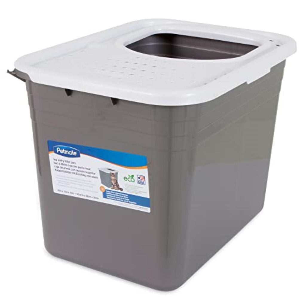 Enclosed Cat Litter Box with Hinged Lid V710032