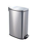 50L Stainless Steel Step Trash Can with Lid C367011