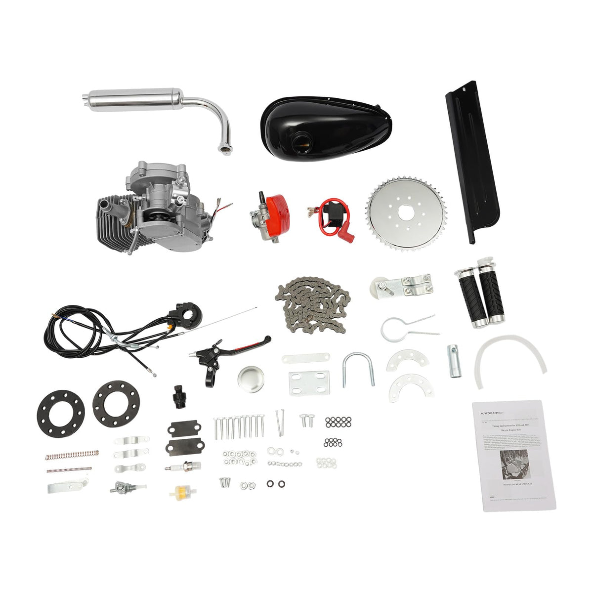 100CC 2-Stroke Bicycle Engine Kit with Air-Cooling D5859