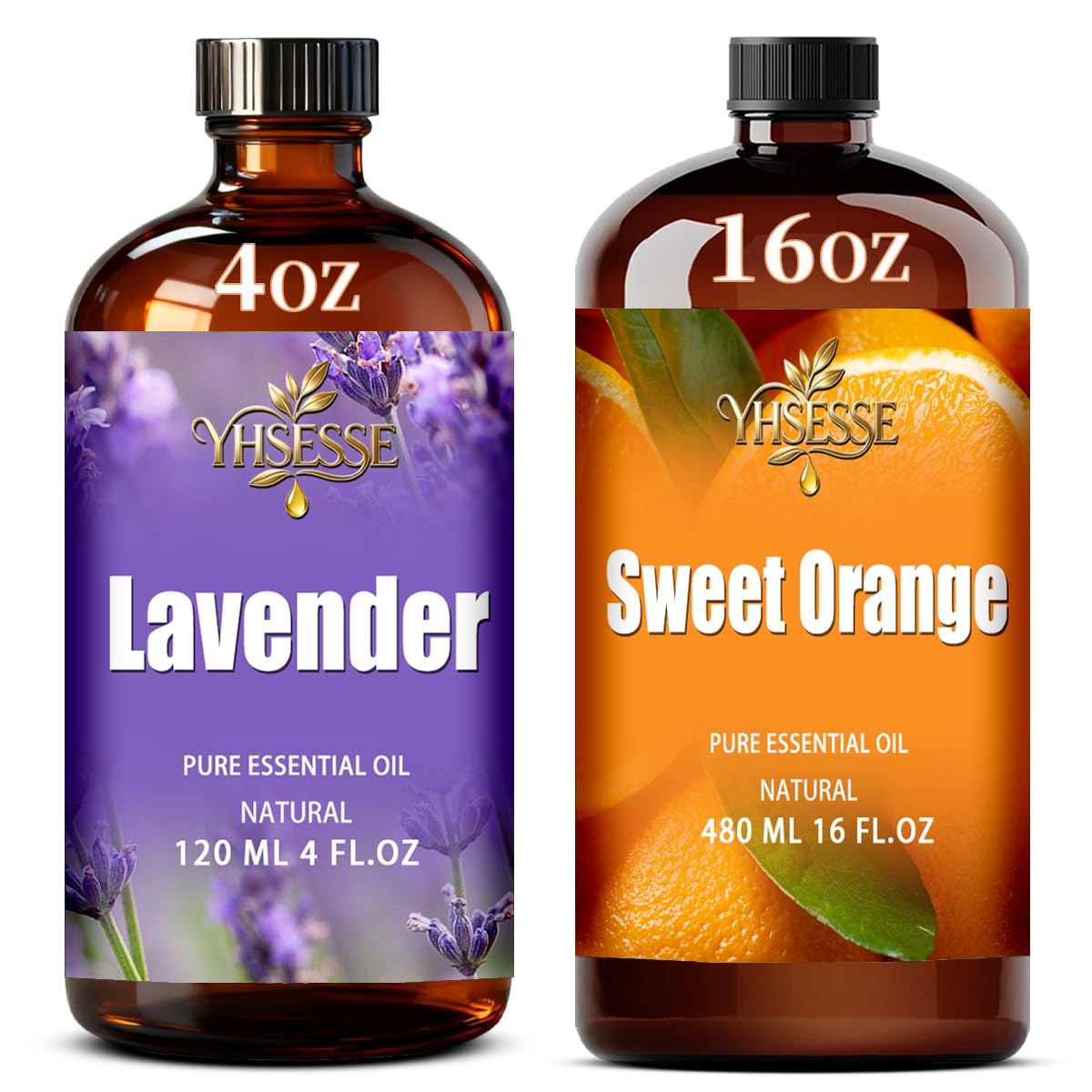 Lavender 4 Fl Oz and Sweet Orange 16 Fl Oz Essential Oil U141163