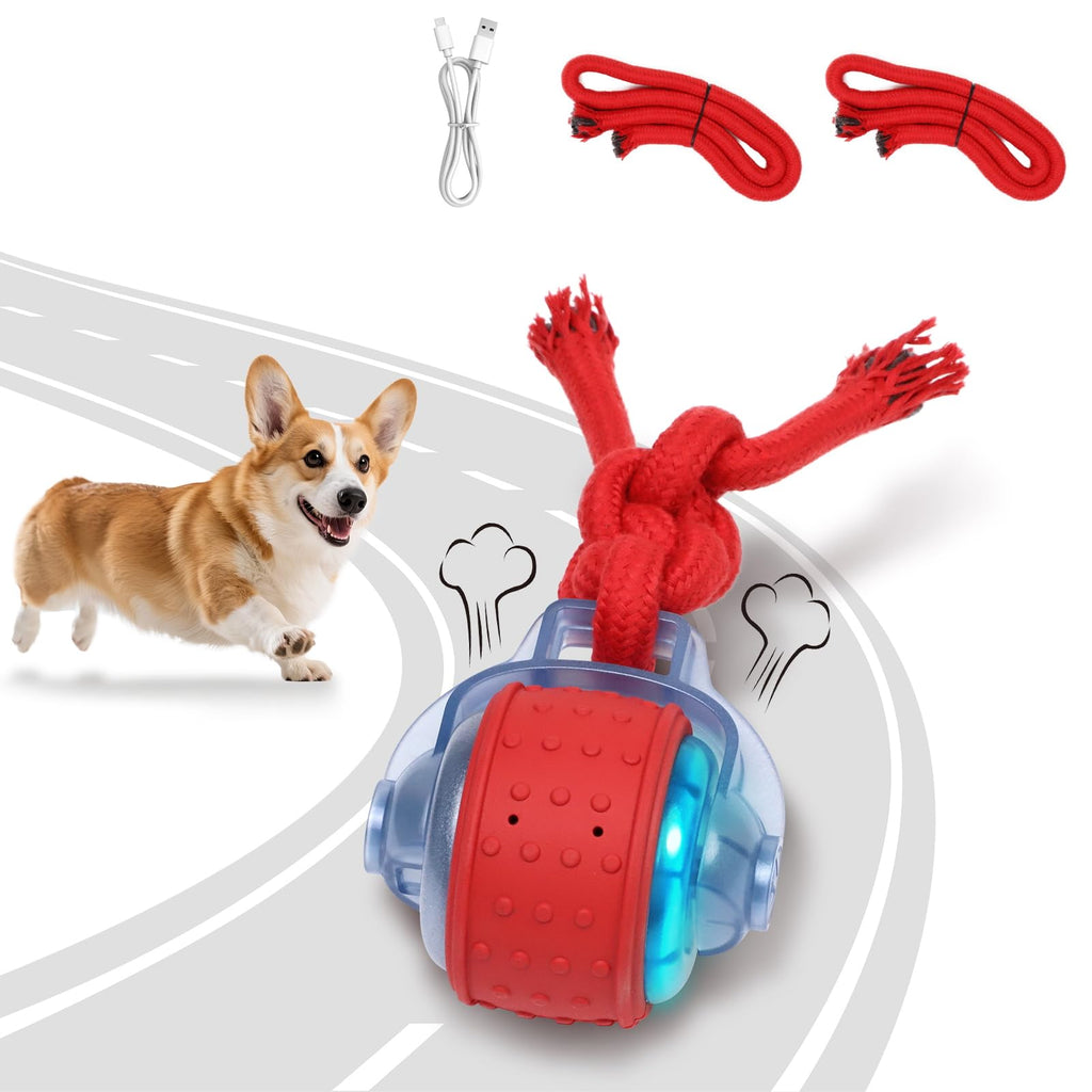 Interactive Rolling Dog Toys with Rope K138