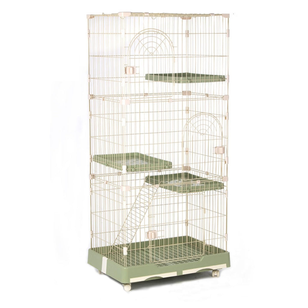 Foldable 4 Tier Detachable Cat Cage with Hammock N75856