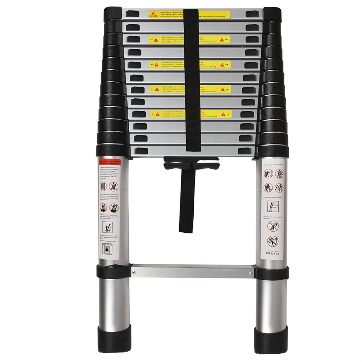 14.5 FT Aluminum Telescoping Ladder 330LB Capacity V258