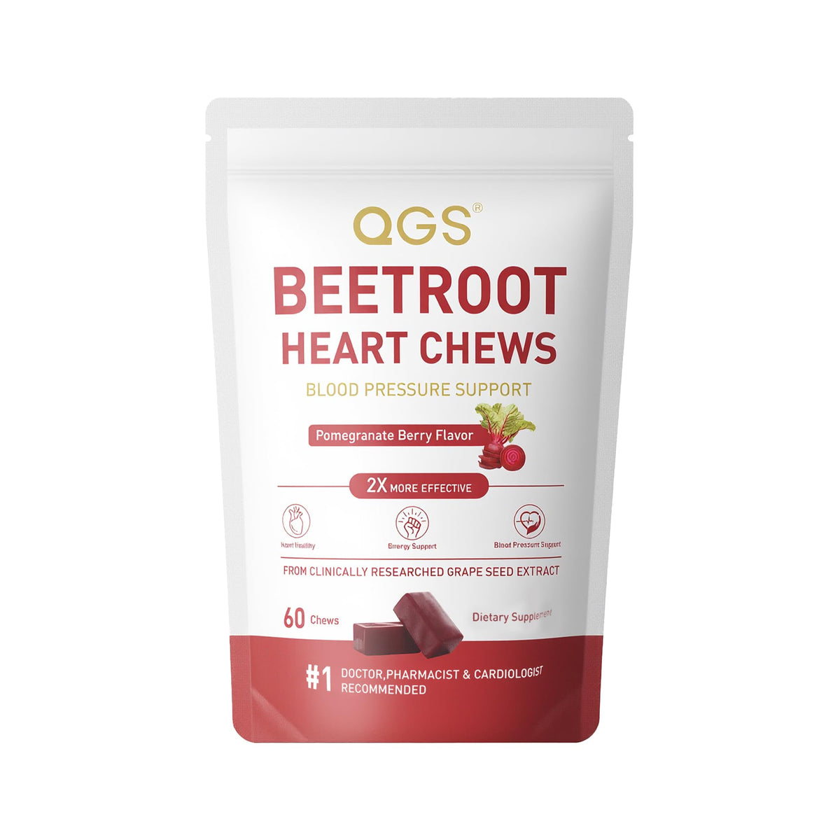 Beet Root Powder Energy Supplement, 60 Count I697452