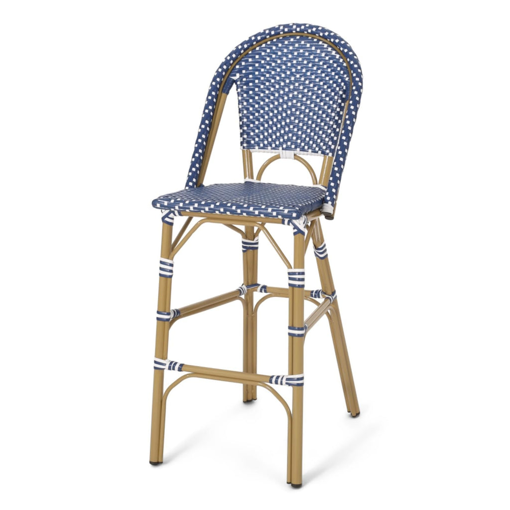 Set of 2 PE Rattan Weave Bar Stools W441