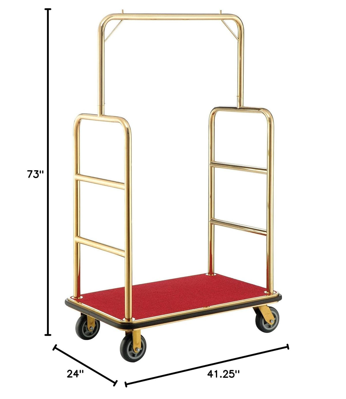 Gold Stainless Steel Bellman Cart K16378