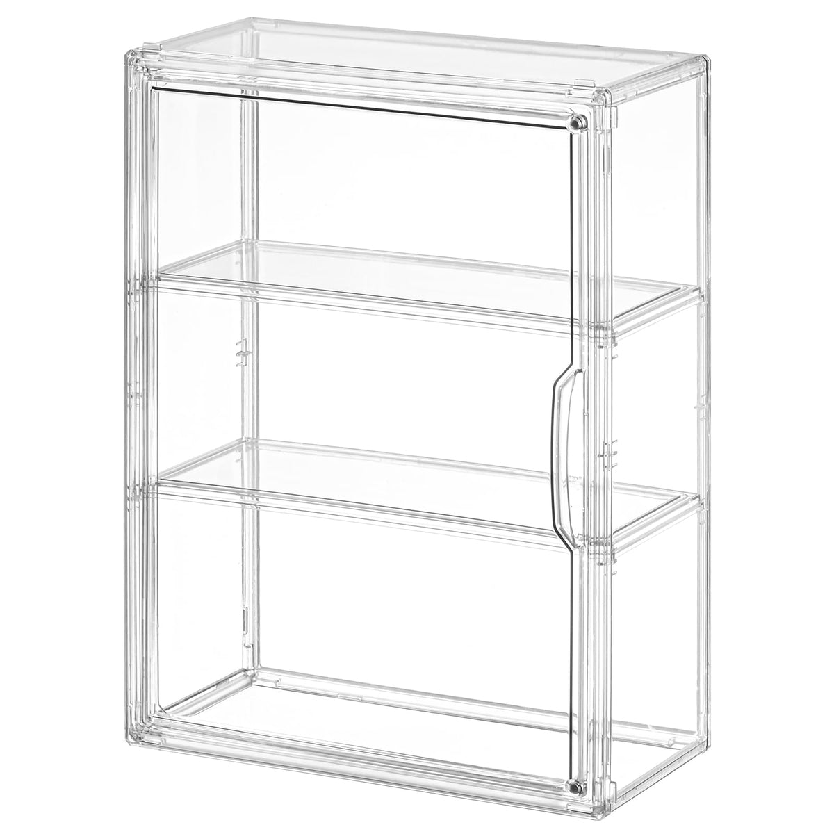 3 Tier Clear Acrylic Display Case with Magnetic Door C950