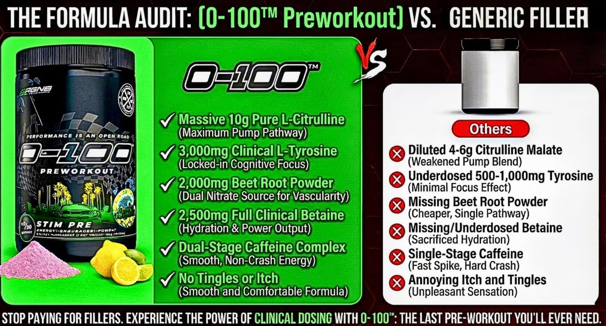 Citrus Tsunami Pre Workout Powder 40/20 Servings T412