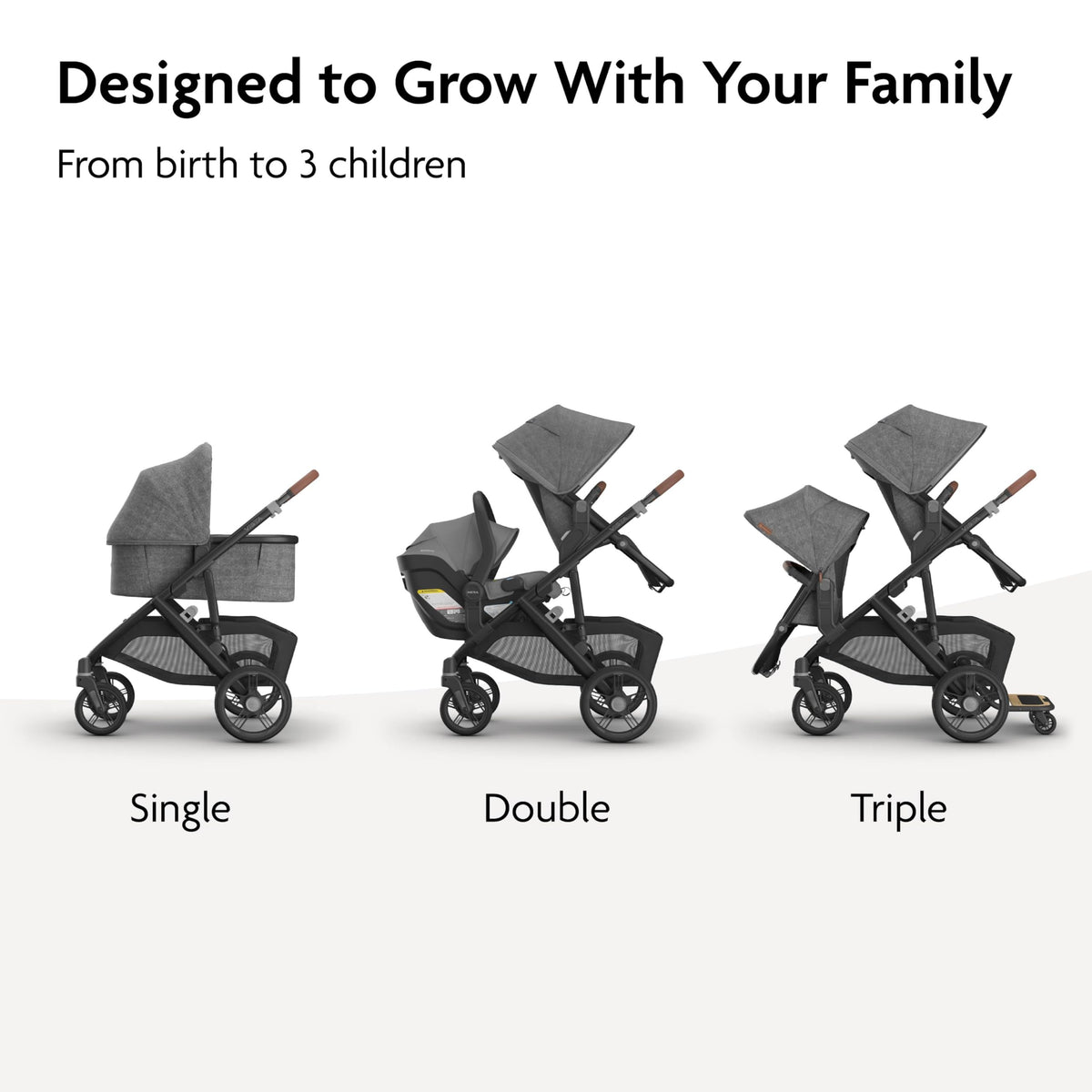 Convertible Single-to-Double Stroller D79515