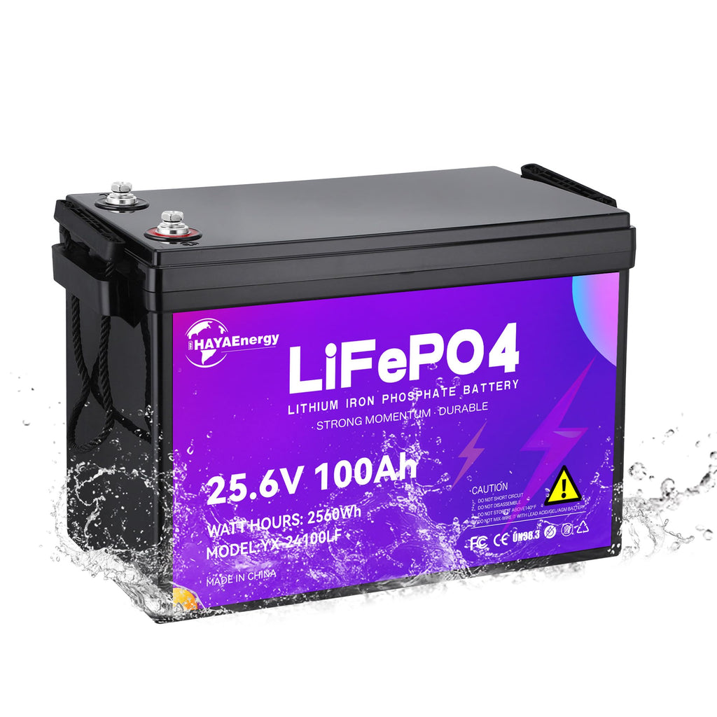 24v 100ah LiFePO4 Lithium Battery with 100A BMS T684701