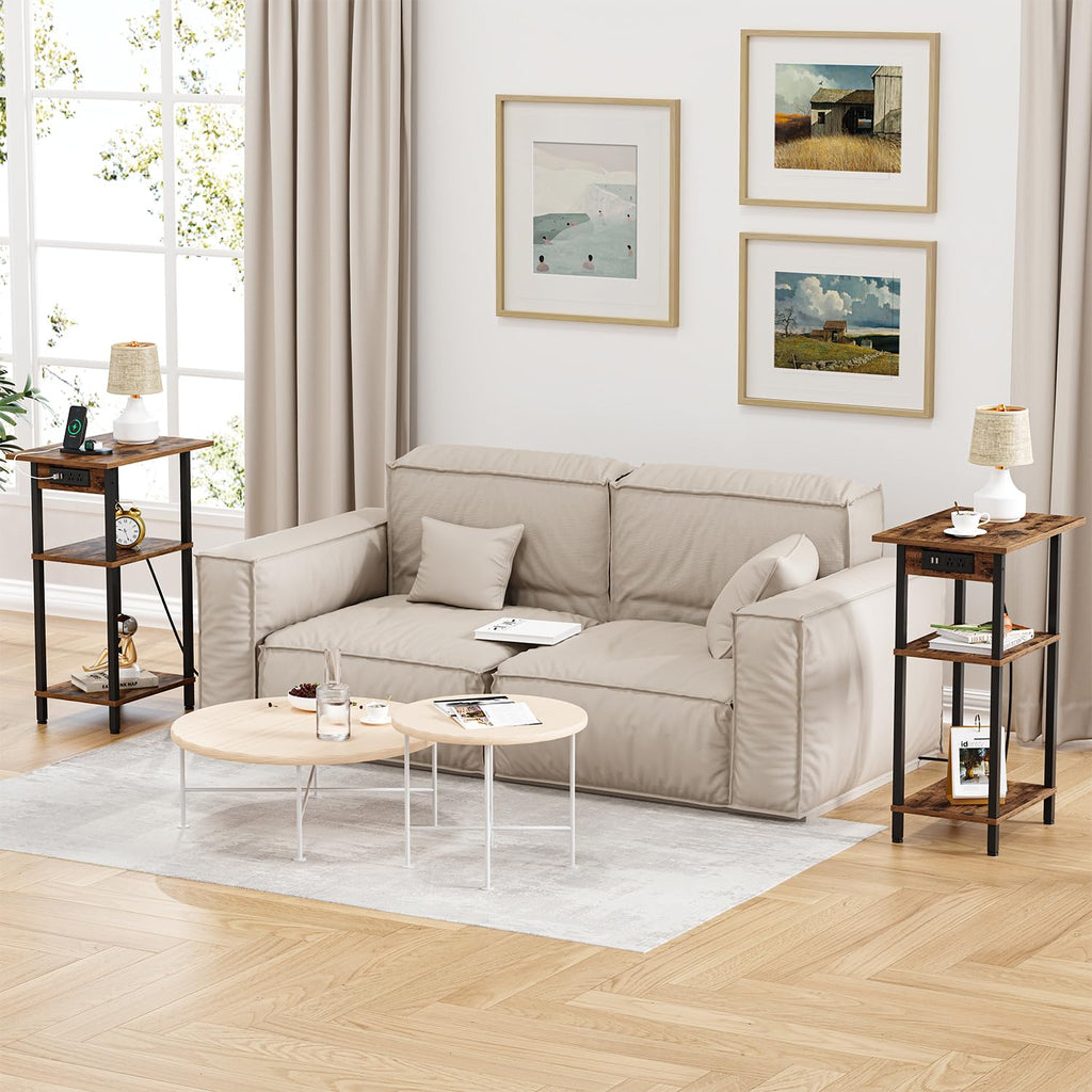 Tall End Table with Charging Station M55786