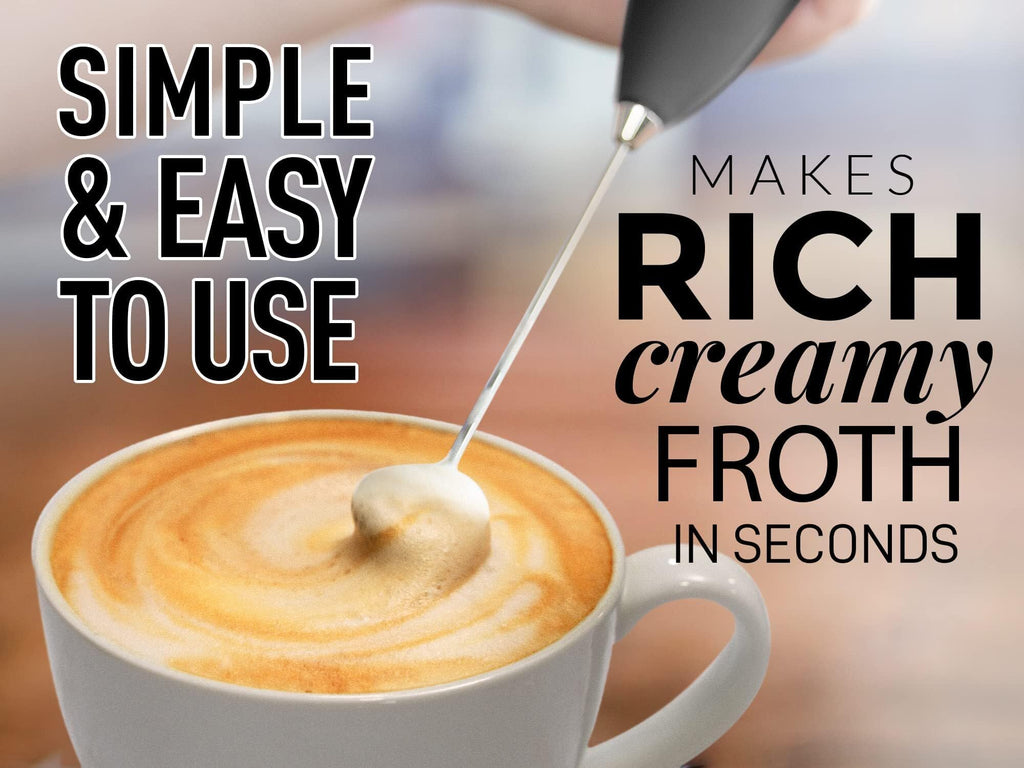 Black Handheld Electric Milk Frother F210