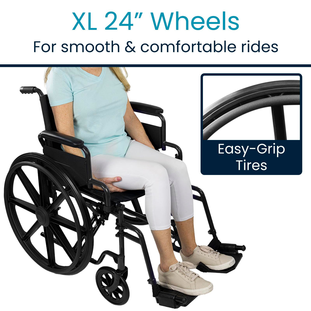 Bariatric Wheelchair 400 lb Heavy Duty 20” Seat I3802