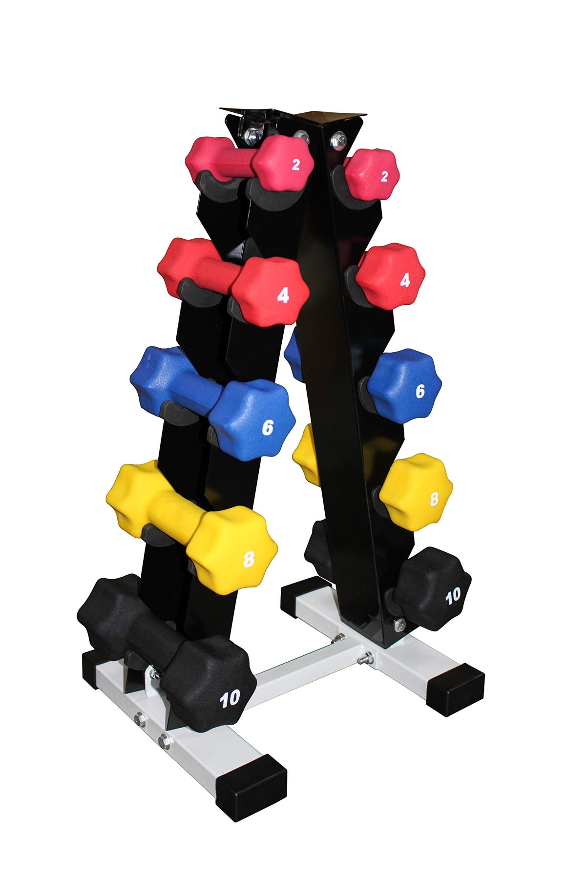 Neoprene Dumbbell Set with Rack R71108