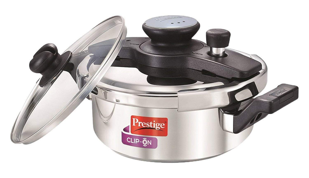 Stainless Steel Pressure Cooker with Glass Lid 3 Liters N990